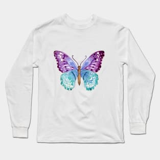 Pastel Butterfly Long Sleeve T-Shirt